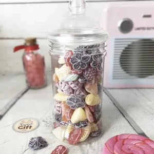 Bonbonnière personnalisée – 300g mix de bonbons anciens – – “Joyeux anniversaire maman”